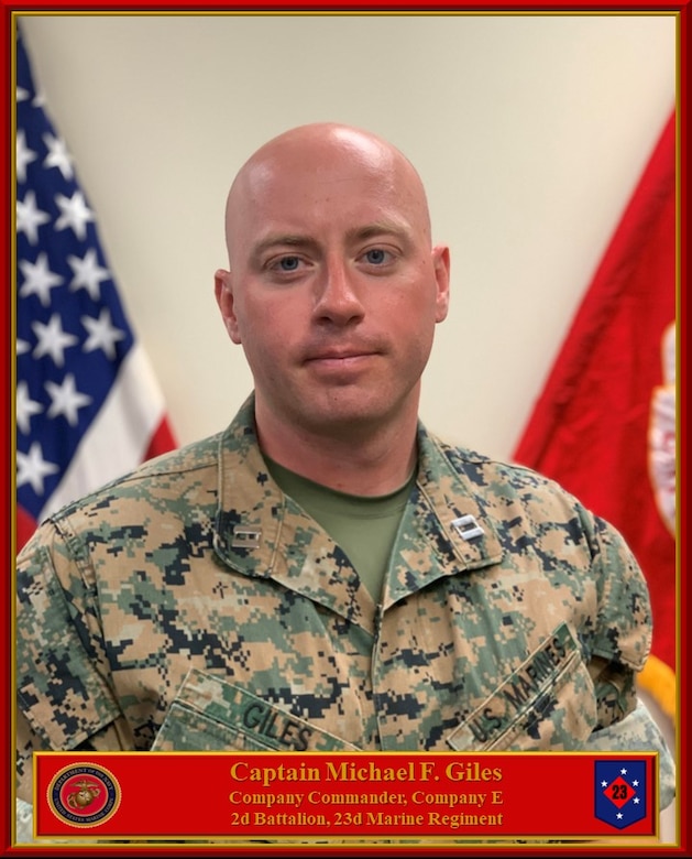 Company Commander
Echo Company 
2D Battalion, 23D Marine Regiment