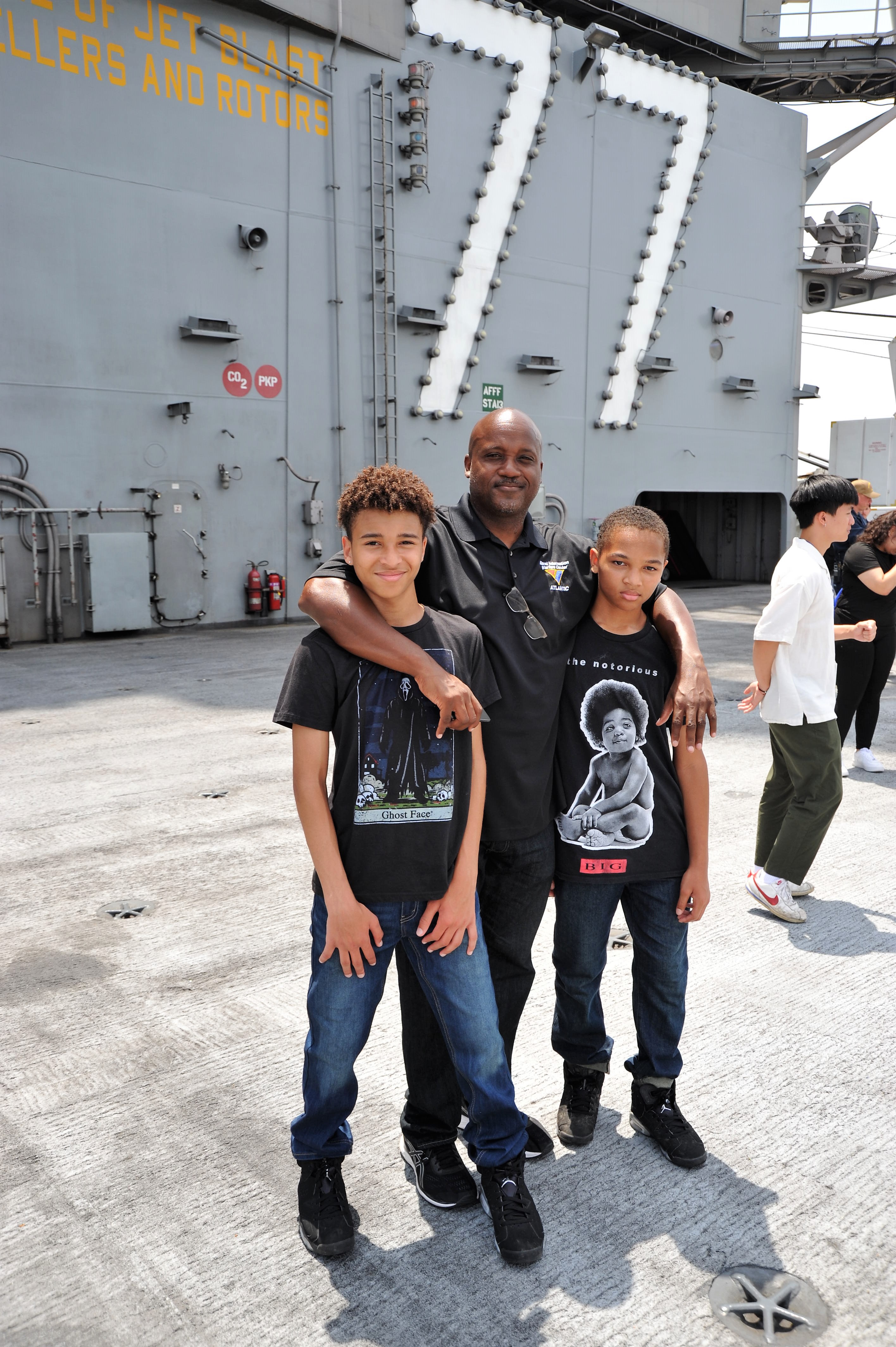 Photo of NIWC Atlantic Hampton Roads Summer Interns Tour Aircraft Carrier
