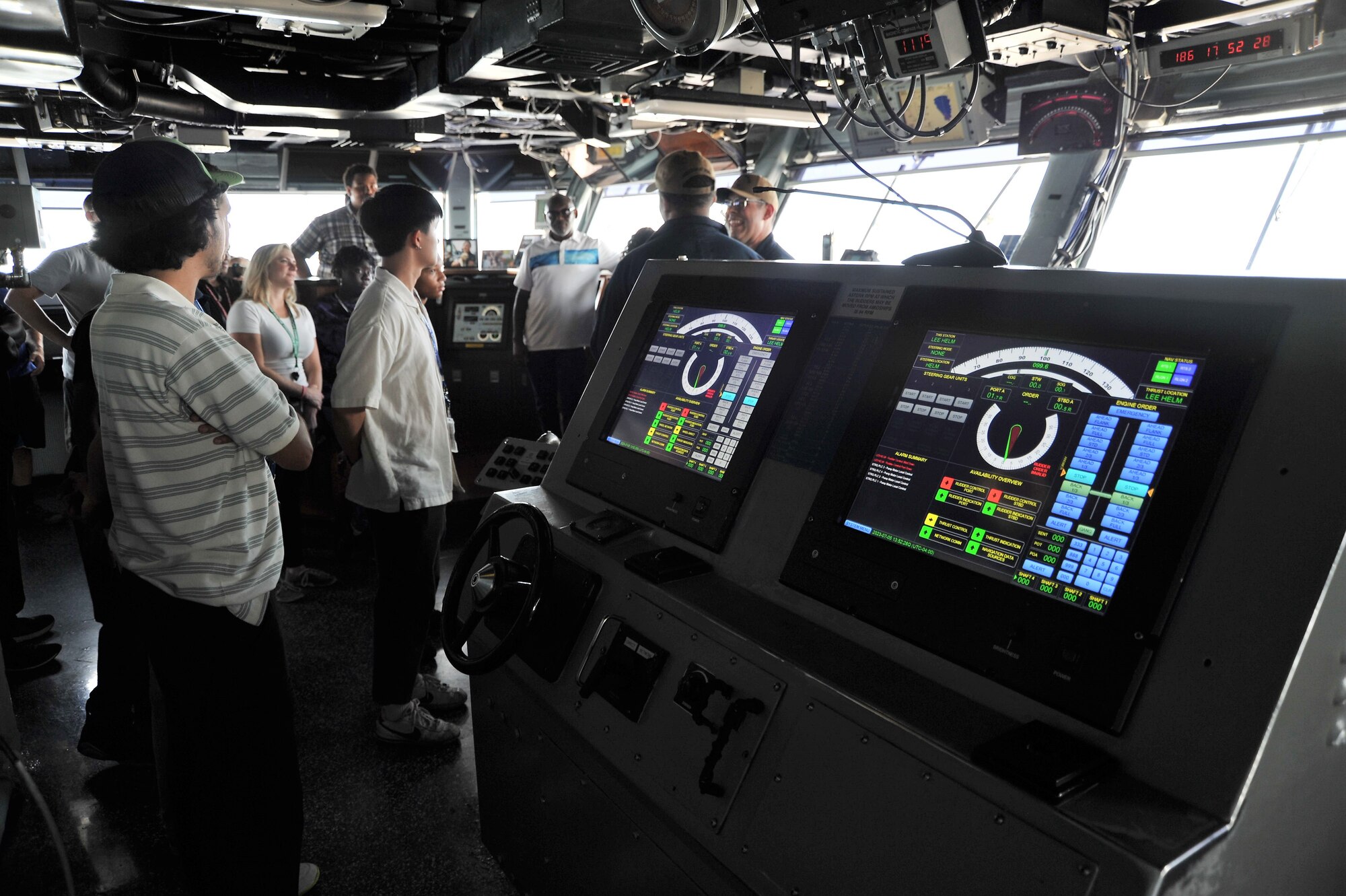 Photo of NIWC Atlantic Hampton Roads Summer Interns Tour Aircraft Carrier