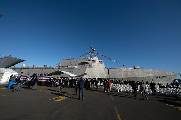 USS Canberra Commissioning in Sydney Australia