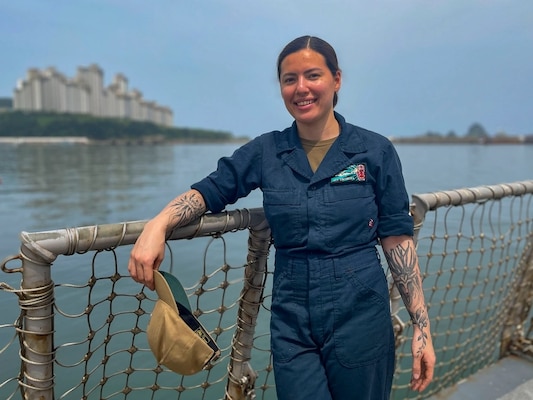 A Louisville, Kentucky Native Serves Aboard USS John Finn (DDG 113) While Conducting Operations in the Philippine Sea