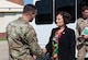 The Chief Scientist of the Air Force visits the 1st Fighter Wing, talks with leaders, and views and F-22 Raptor.