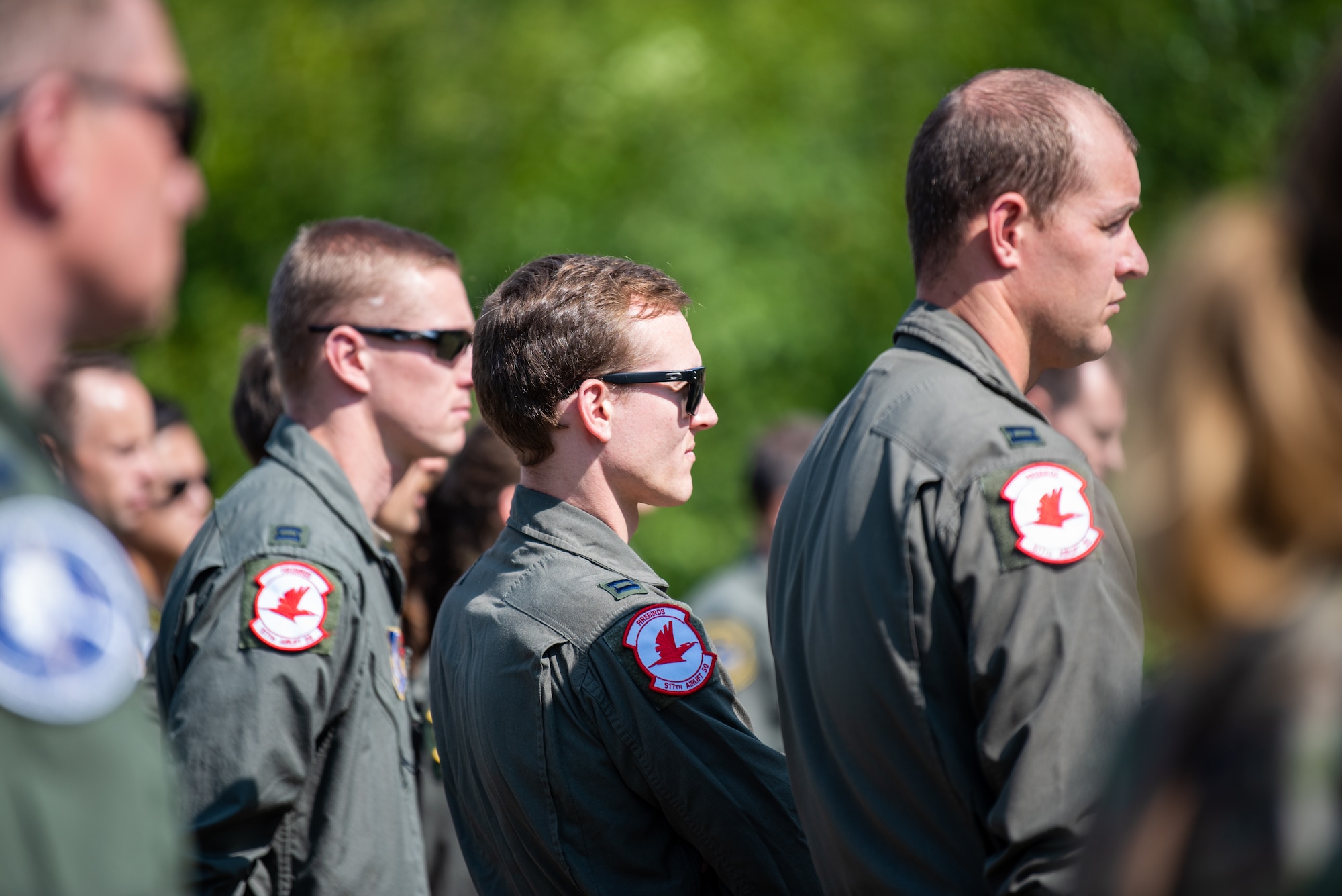 Airmen gather for a final roll call memorial ceremony and a toast at Joint Base Elmendorf-Richardson, Alaska.