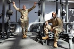U.S. Army 2nd Lt. Jeremy Slen, left, and U.S. Army Staff Sgt. Ashton Christopher, right, lead coordinators for the Connecticut Army National Guard's Fitness Improvement Program, inside the gym of the Governor William A. O’Neill Armory, Hartford, Connecticut, March 29, 2023. The program aims to revitalize fitness culture within the Connecticut National Guard and help Soldiers live a healthier, well-rounded lifestyle.