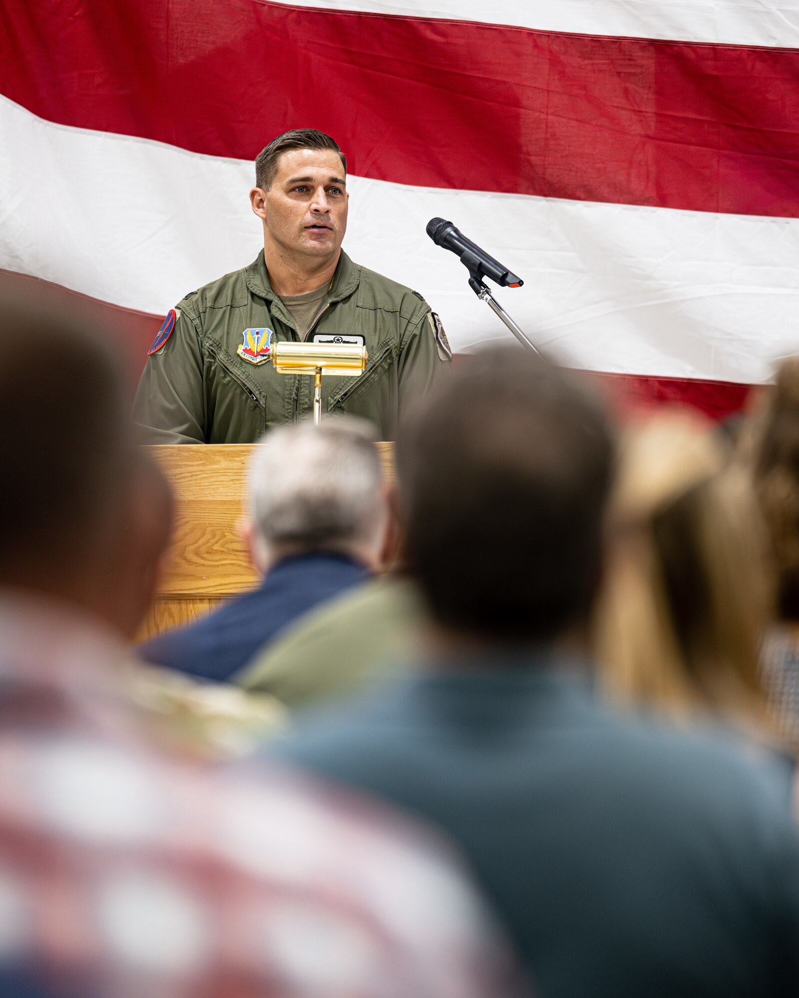 Lt. Col. Oliver Lause assumes command of the Utah Test and Training Range at Hill Air Force Base, Utah, June 1, 2023.
(U.S. Air Force photo by Senior Airman Thomas Barley)