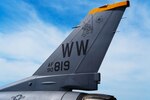 A U.S. Air Force F-16 Fighting Falcon from the 14th Fighter Generation Squadron, sits on the flight line during a Pacific Weasel exercise at Misawa Air Base, Japan, May 26, 2023. This exercise series enhances the defense capabilities of U.S. Forces Japan, and it supports the U.S. commitment to defending a free and open Indo-Pacific region. (U.S. Air Force photo by Airman 1st Class William Rodriguez)