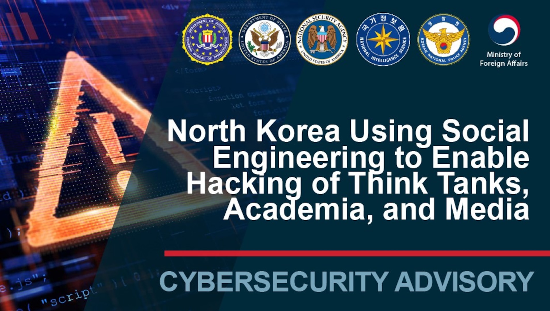 Us Rok Agencies Alert Dprk Cyber Actors Impersonating Targets To Collect Intelligence 