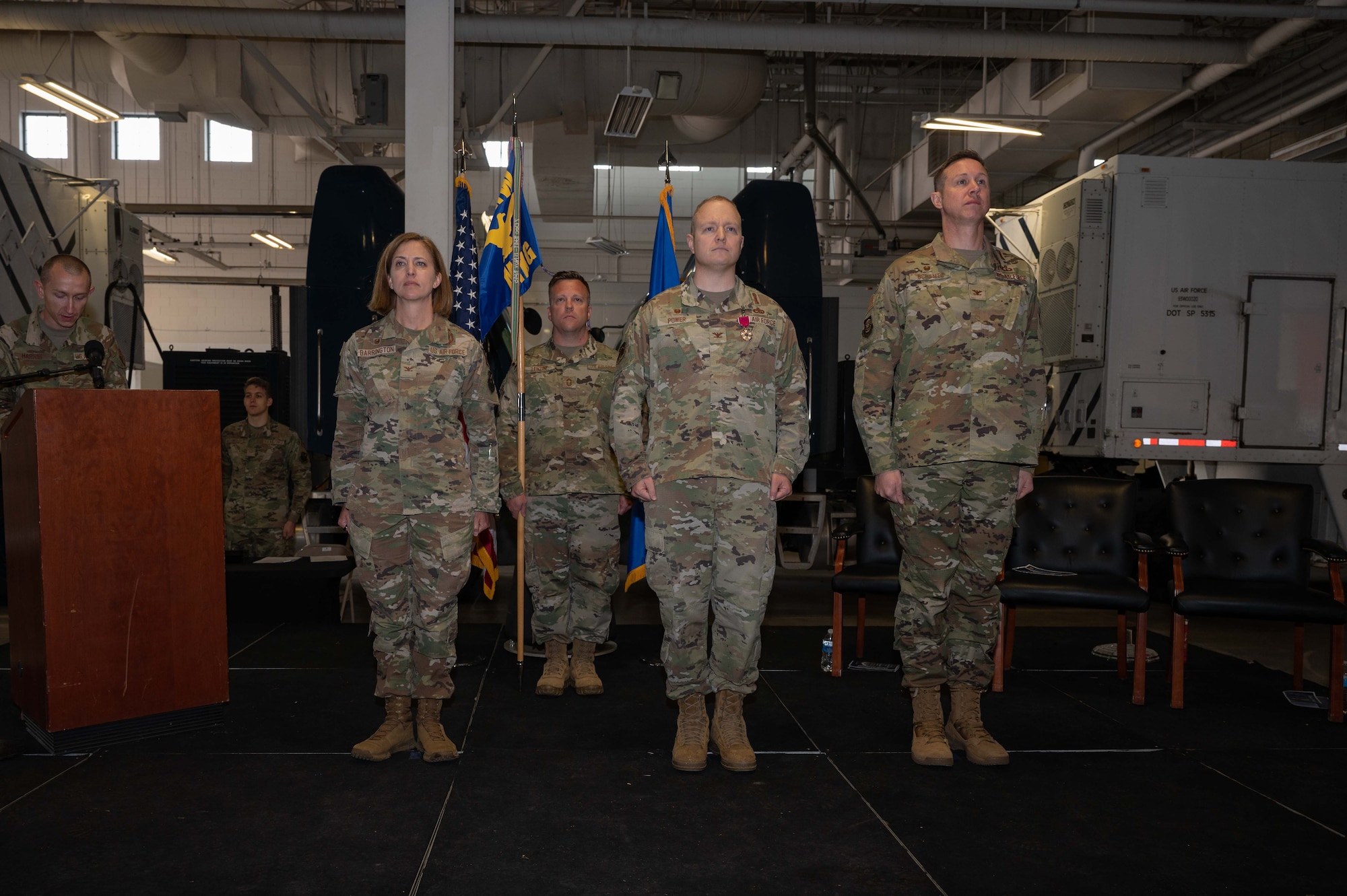 90th Maintenance Group welcomes new commander in change of command ceremony.