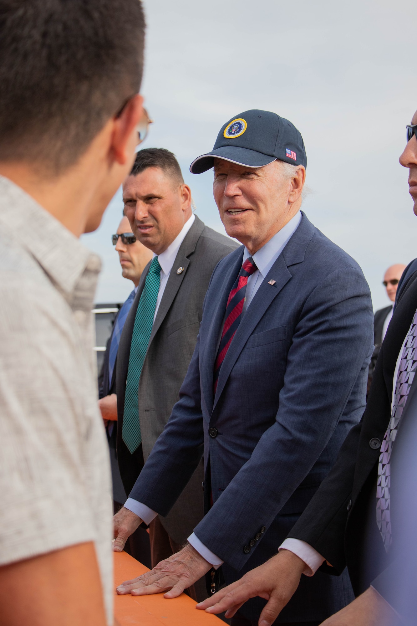 U.S. President Joe Biden arrives at Peterson Space Force Base ahead of the United States Air Force Academy's graduation May 31, 2023. (U.S. Space Force photo by Emily Peacock)