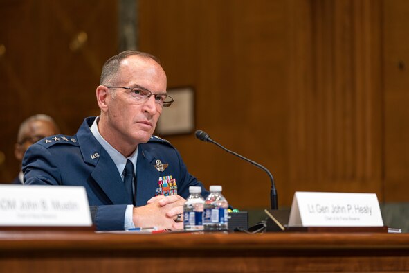 graphic image with Lt. Gen. John Healy and text