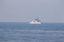 Halifax-class frigate HMCS Montreal (FFG 336) sails alongside the Arleigh Burke-class guided missile destroyer USS Chung-Hoon (DDG 93) during a transit through the Taiwan Strait. USS Chung-Hoon is on a routine deployment to U.S. 7th Fleet and is assigned to Commander, Task Force (CTF 71)/ Destroyer Squadron (DESRON) 15. CTF 71/DESRON 15 is the largest forward-deployed DESRON and the U.S. 7th Fleet’s principal surface force.