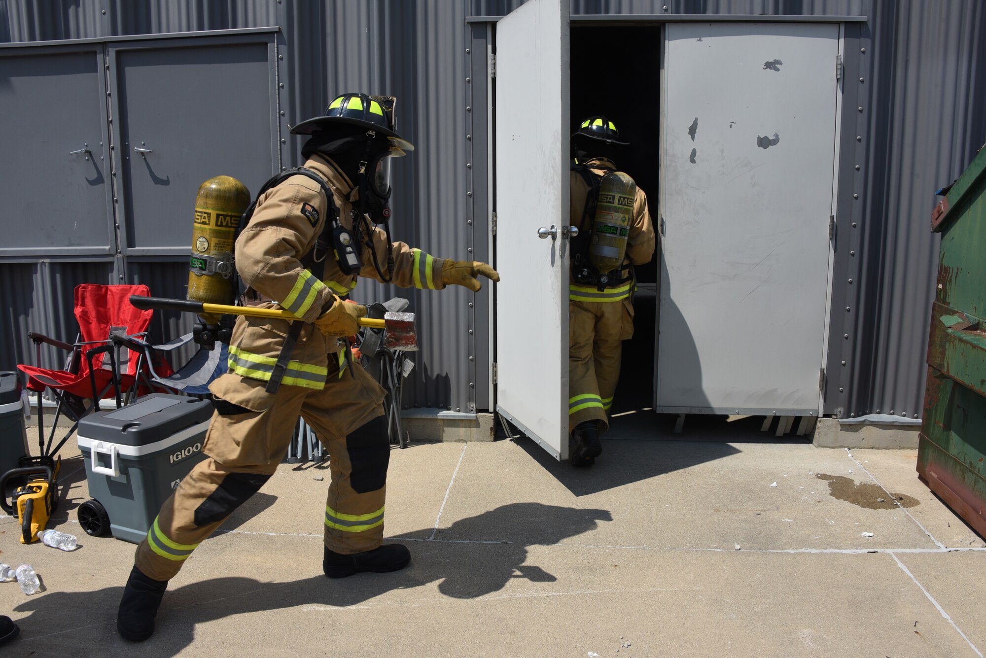 Iowa Air National Guard fire fighters