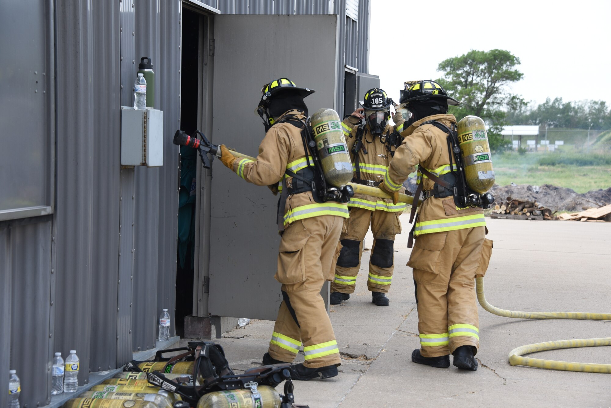 Iowa Air National Guard fire fighters