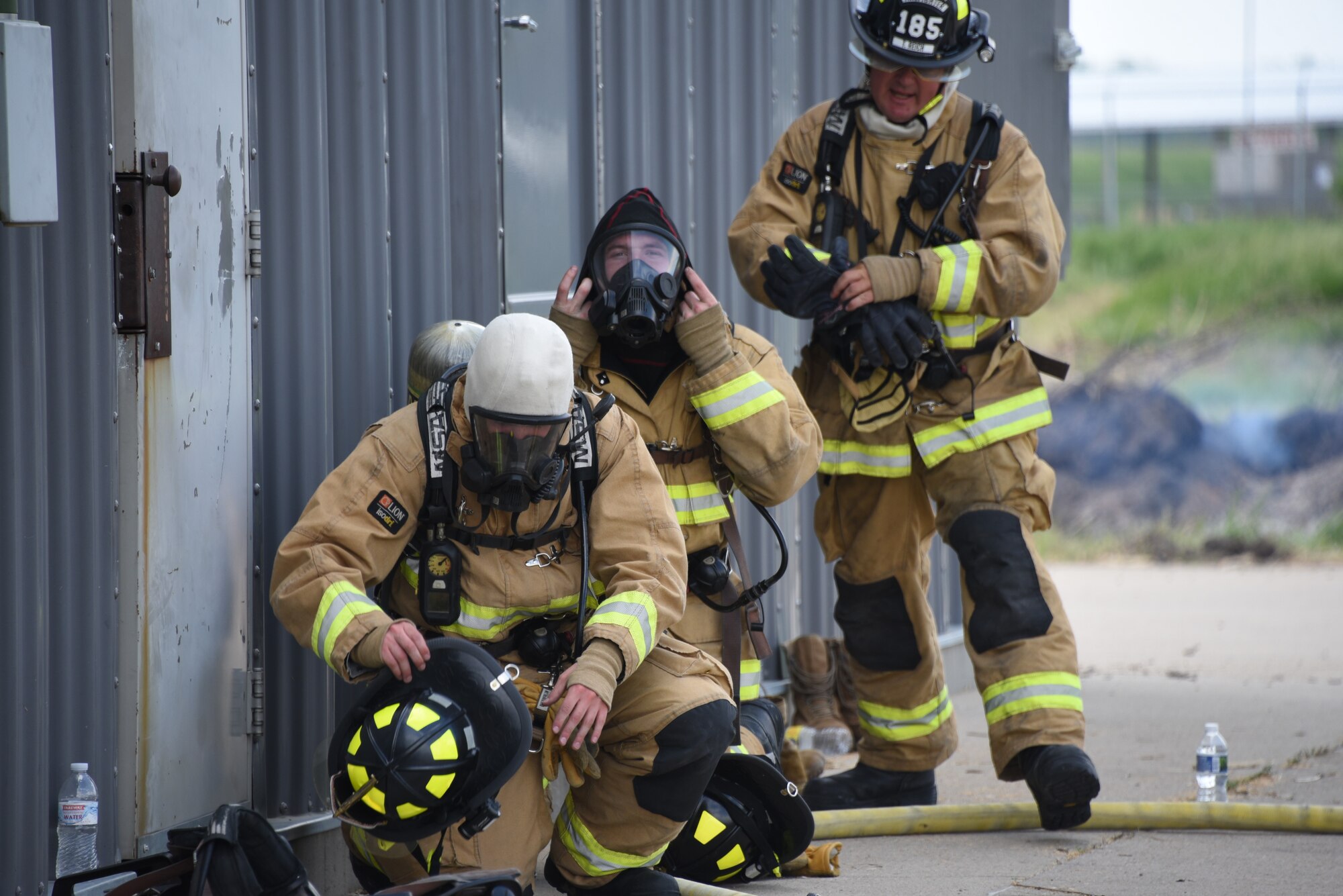 Iowa Air National Guard fire fighters