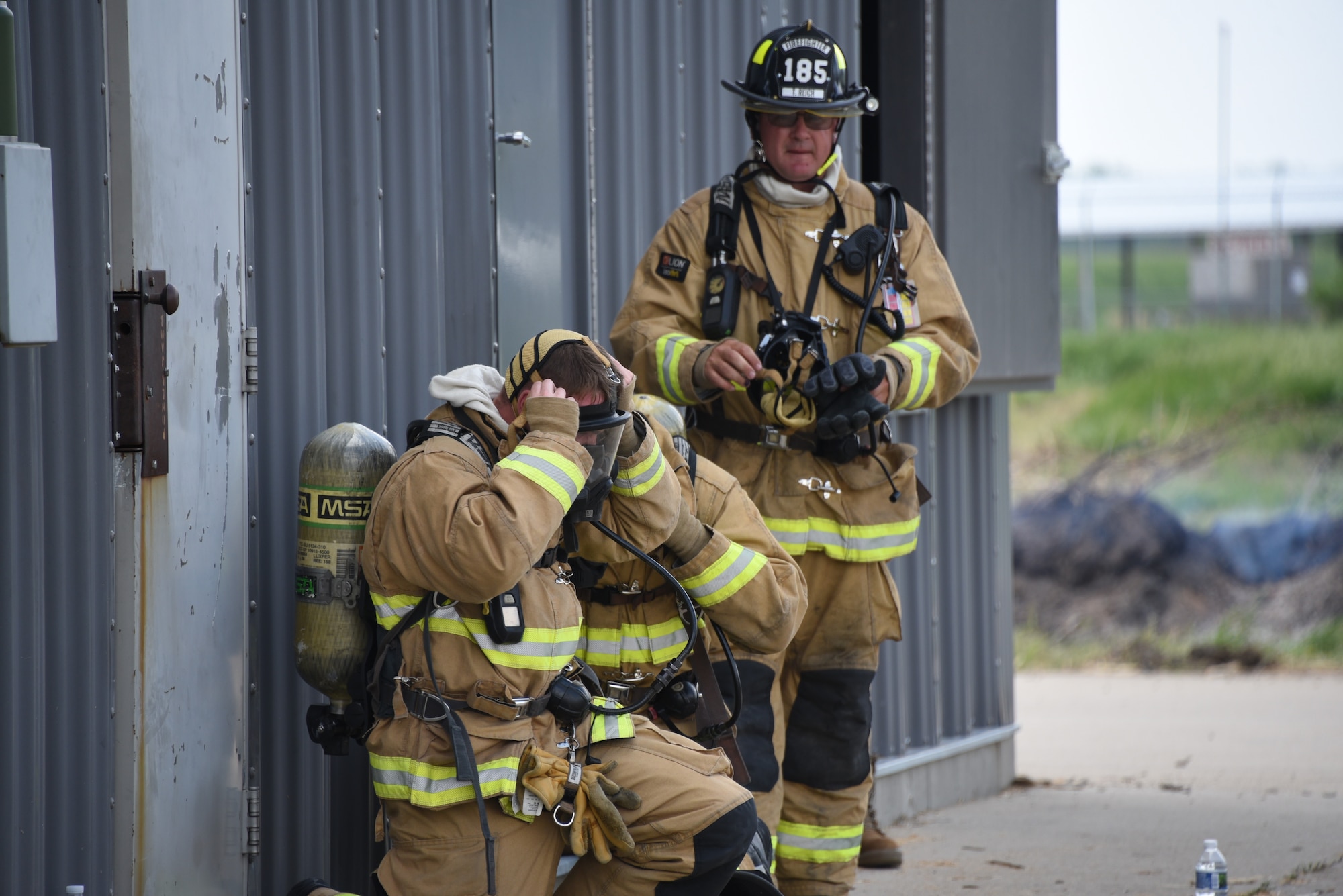 Iowa Air National Guard fire fighters