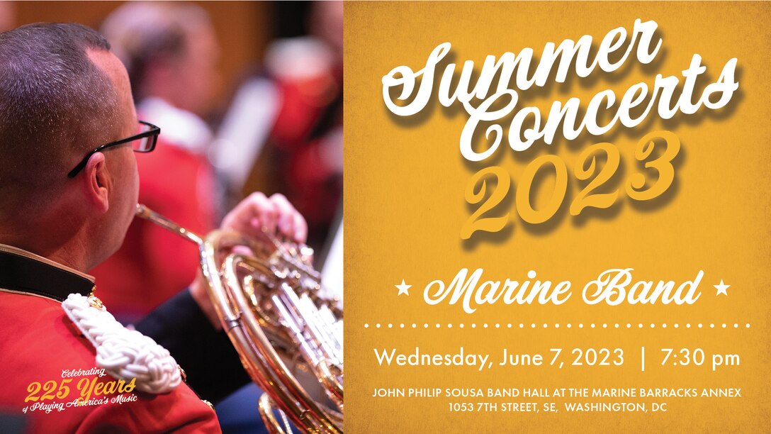 Check out our concert in person or online Wednesday, June 7 at 7:30 p.m. (ET). Kicking things off with a march titled “The National Game” by John Philip Sousa, “The March King.” 
Summer schedule: https://express.adobe.com/page/yDBT8iIq87Mi7/