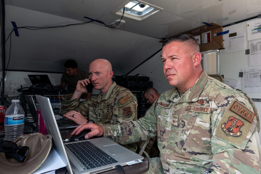Communications specialists participate in Exercise Prairie Voice.