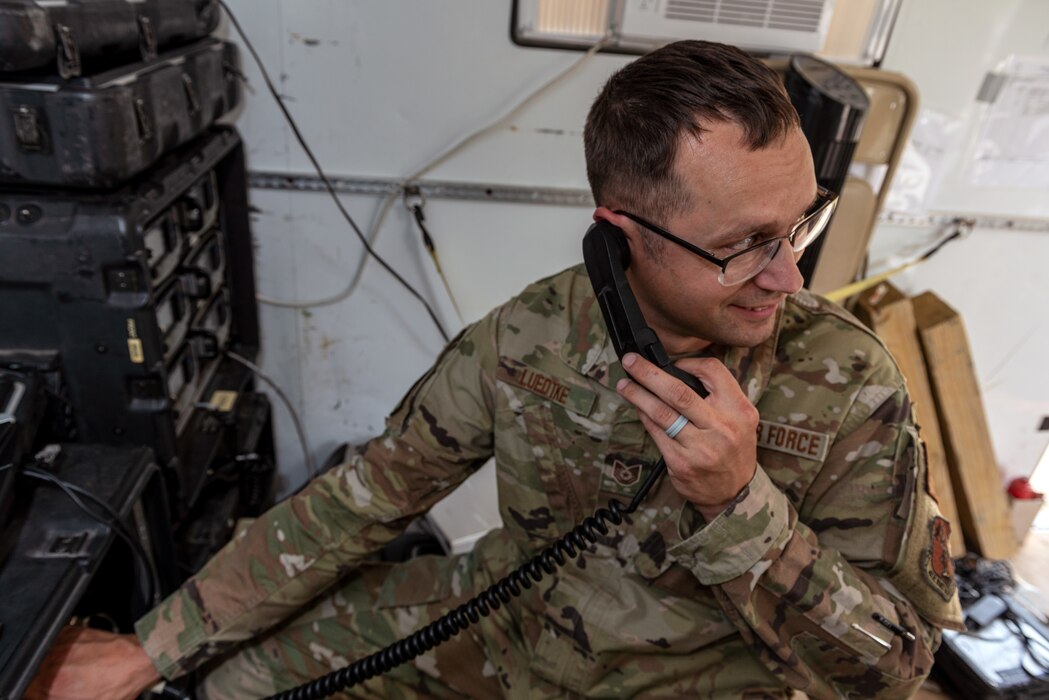 Communications specialists participate in Exercise Prairie Voice.