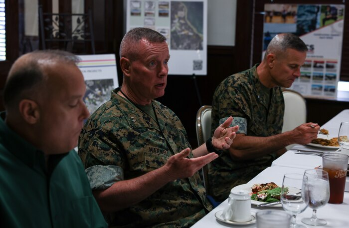 MCICOM Commander Tours MCB Camp Lejeune