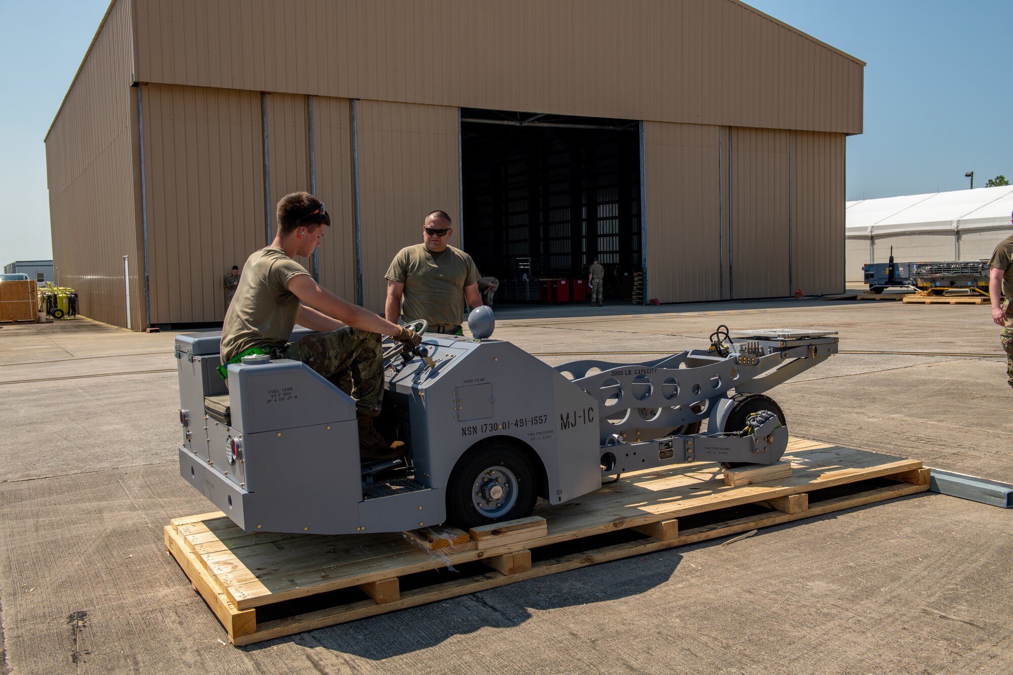 Airmen operates F-35 equipment