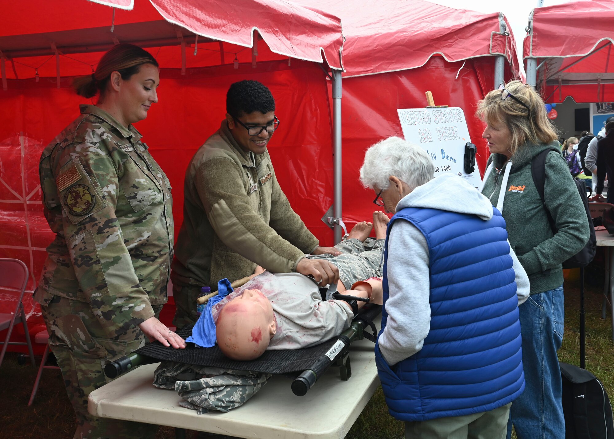 The annual event lasts two days and features a range of activities and displays hosted by the U.S. military, the Royal Air Force and members of the local community.