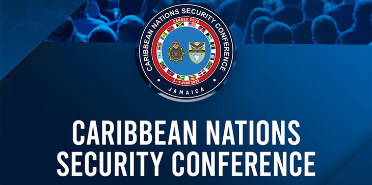 Graphic for the Caribbean Nations Security Conference 2023.