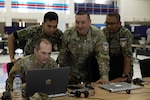 Malaysian and U.S. Armed Forces service members complete a mission analysis during the staff exercise of Bersama Warrior 23 at the Joint Warfighting Center on Malaysian Armed Forces Headquarters Base, Kuantan, Padang, Malaysia, June 5, 2023. The annual Bersama Warrior exercise is sponsored by U.S. Indo-Pacific Command and hosted by the Malaysian Armed Forces.