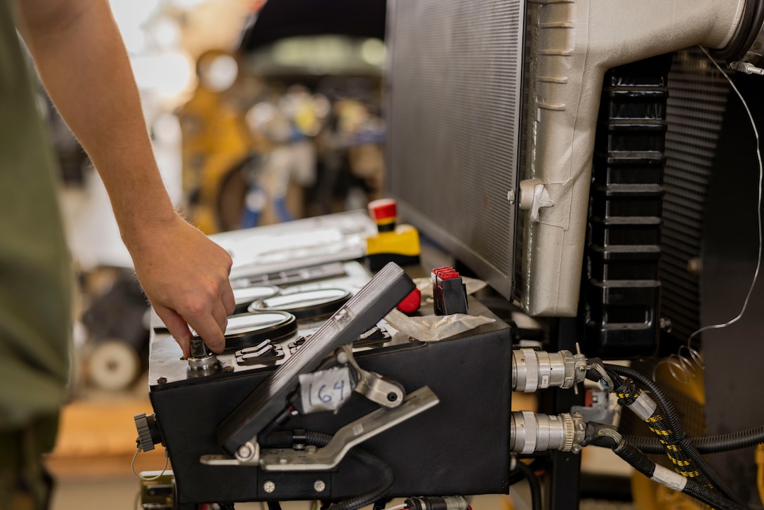 Marines from Marine Forces Special Operations Command and the Fleet Marine Force conduct practical application during the MARSOF Maintenance portion of the Multi-Discipline Logistics Operations Course at Camp Lejeune, North Carolina, March 28, 2023. MDLOC is the final aspect of an 11 to 12-week training pipeline that is divided into three specific career fields: logistics and sustainment, maintenance, and ordnance. This course, in addition to Special Operations Forces Fundamentals and Survival, Evasion, Resistance, and Escape, produces MARSOC special operations capability specialists with the unique skills needed to support and sustain Marine Special Operation Companies. (U.S. Marine Corps photo by Sgt. Jesula Jeanlouis)