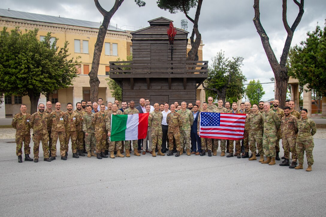 Army Reserve Cyber Protection Brigade's Subject Matter Expert Tech Exchange in Rome, Italy culminates with a visit from Brig. Gen. Royce Resoso