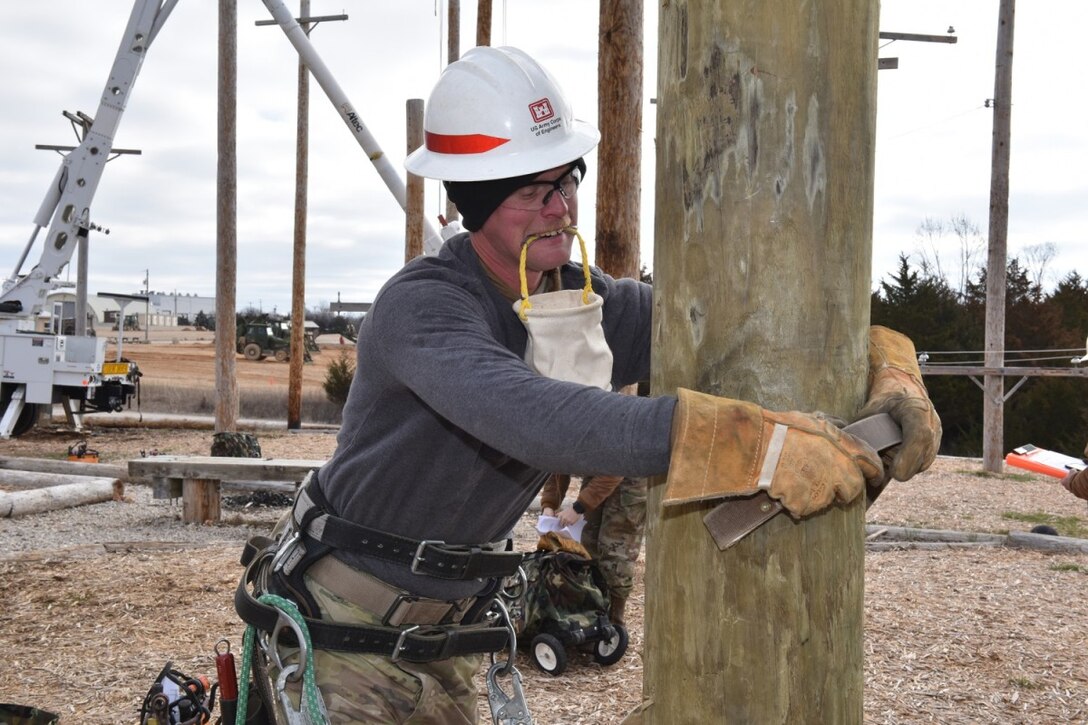 Linemen show off skills learned at Fort Leonard Wood’s Prime Power School