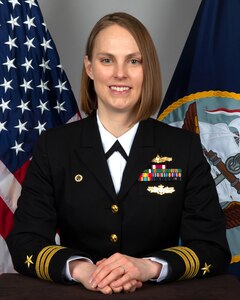 IMAGE: Cmdr. Christina D. Carino bio photo.