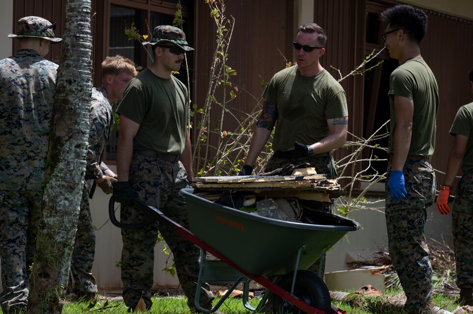 Marines assist in Typhoon Mawar recovery efforts > U.S. Marine Corps