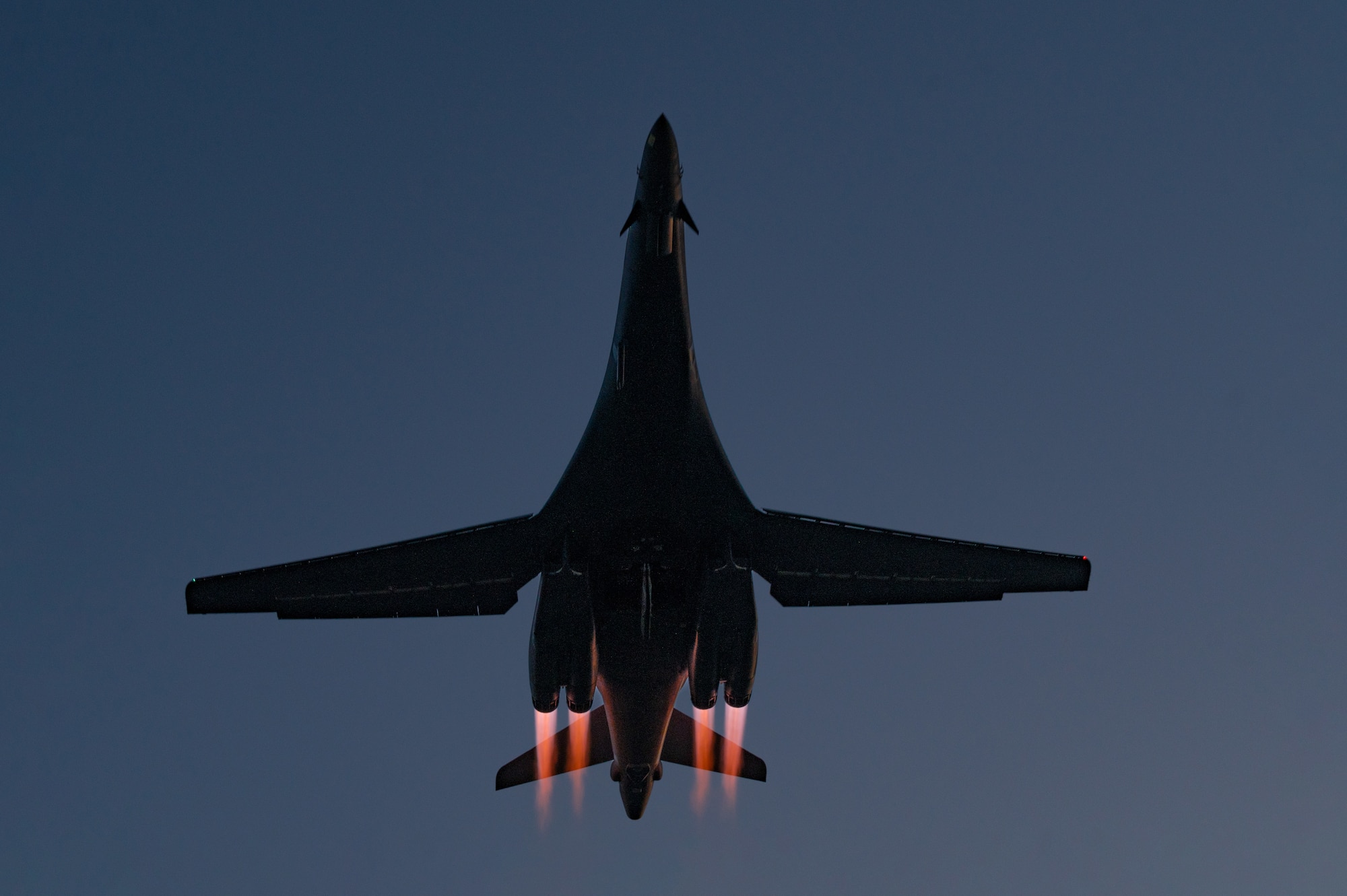 A B-1B Lancer takes off at Royal Air Force Fairford, United Kingdom, June 7, 2023.