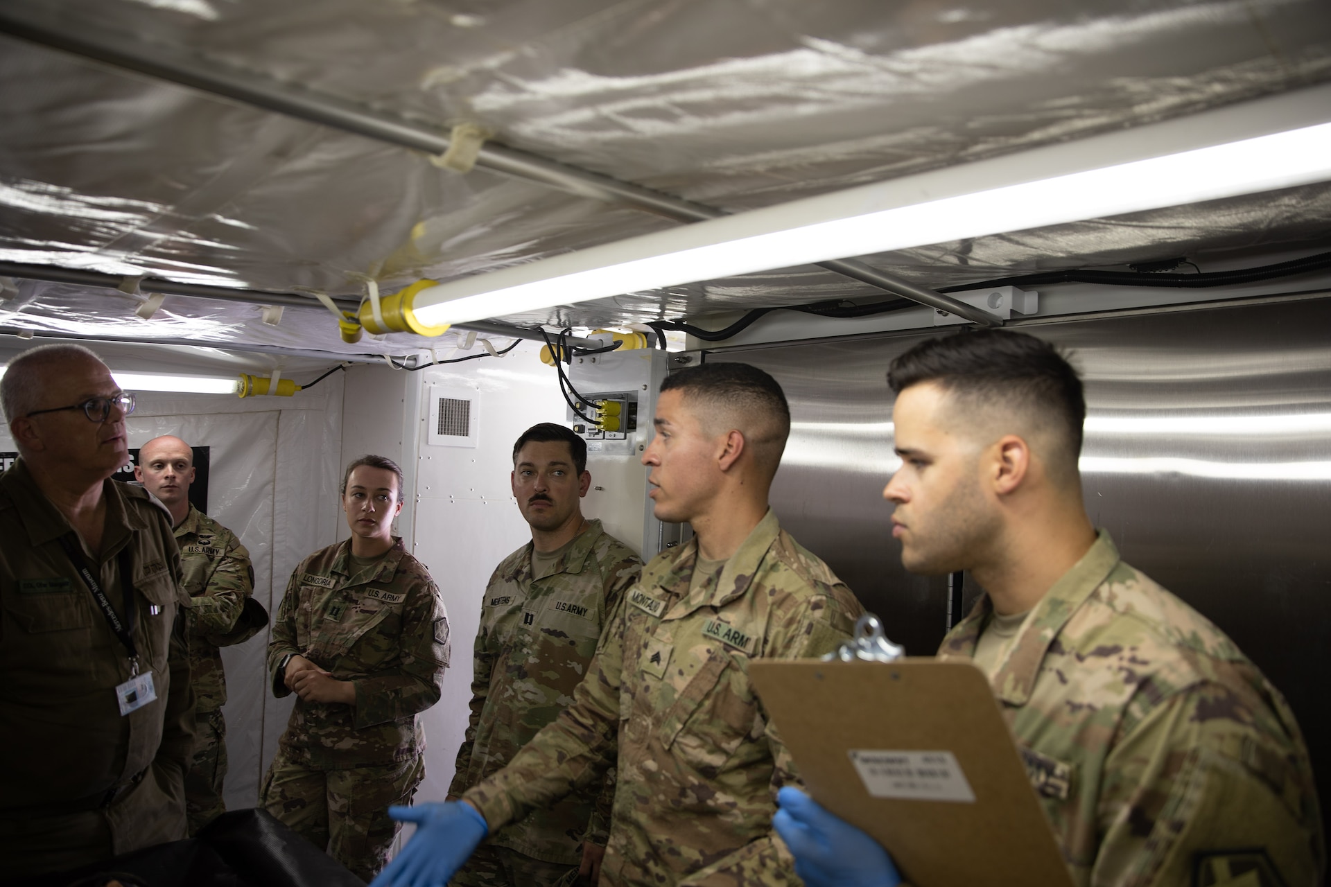 U.S. Army Reserve Sgt. Gabriel Montalvo, 673d Quartermaster Company mortuary affairs team