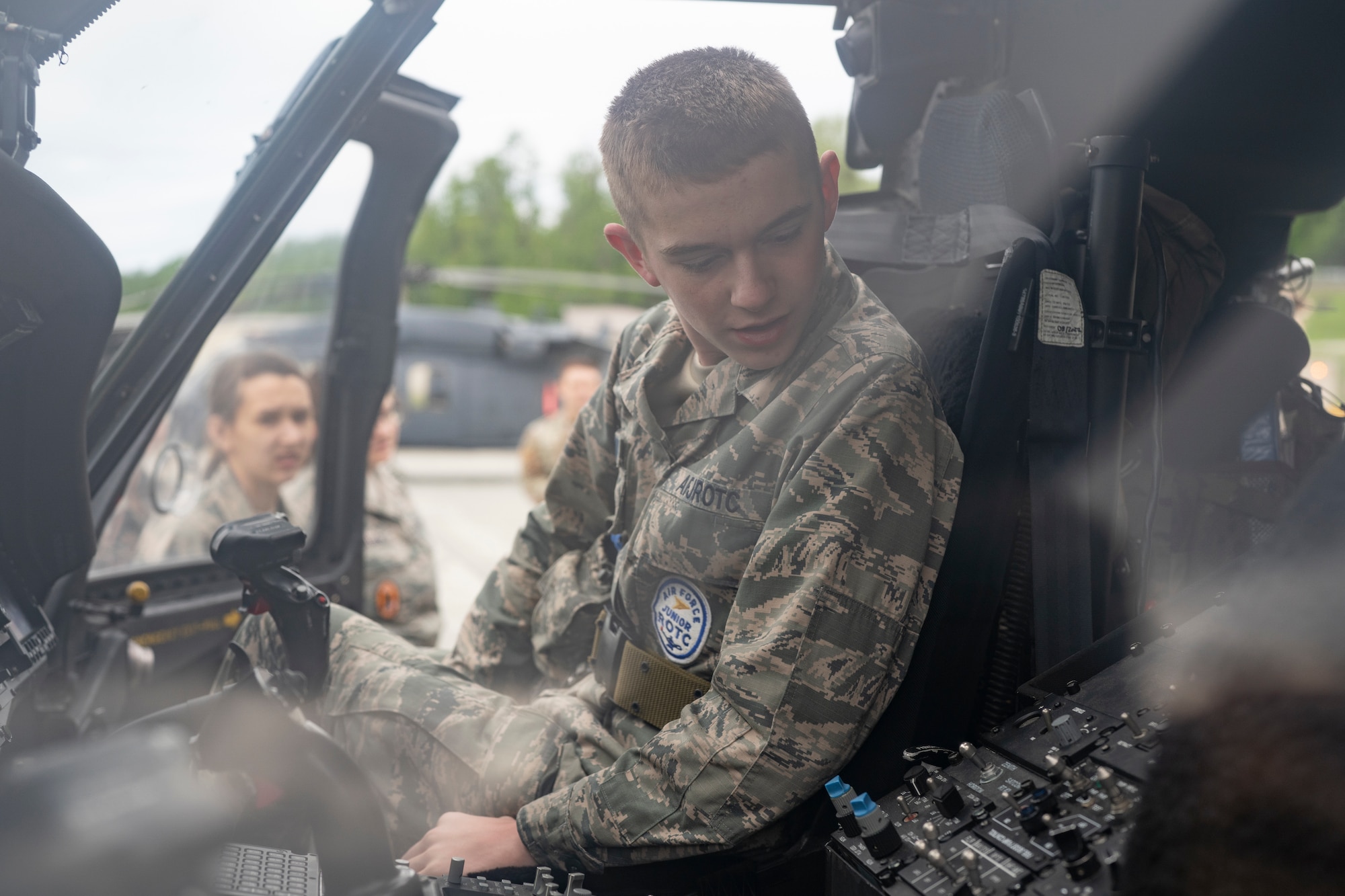 As part of a week-long camp, Air Force Junior Reserve Officers’ Training Corps cadets from three local high schools toured multiple aircraft and Alaska Air National Guard facilities, and flew in an HC-130J Combat King II assigned to the 176th Wing and 3rd Wing at Joint Base Elmendorf-Richardson, Alaska, June 6, 2023.