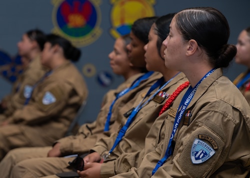 The 349th Maintenance Squadron at Travis AFB, hosted a day- long open house during the June 4th, 2023, unit training assembly to bolster up qualified new recruits interested in aircraft maintenance, welding, and other mechanical career fields. The tour covered many areas of the base, flight line, welding shop areas and a presentation was given to the guests about the Air Force Reserve and what it means to serve. (U.S. Air Force photo by MSgt. Jose Aquilizan)