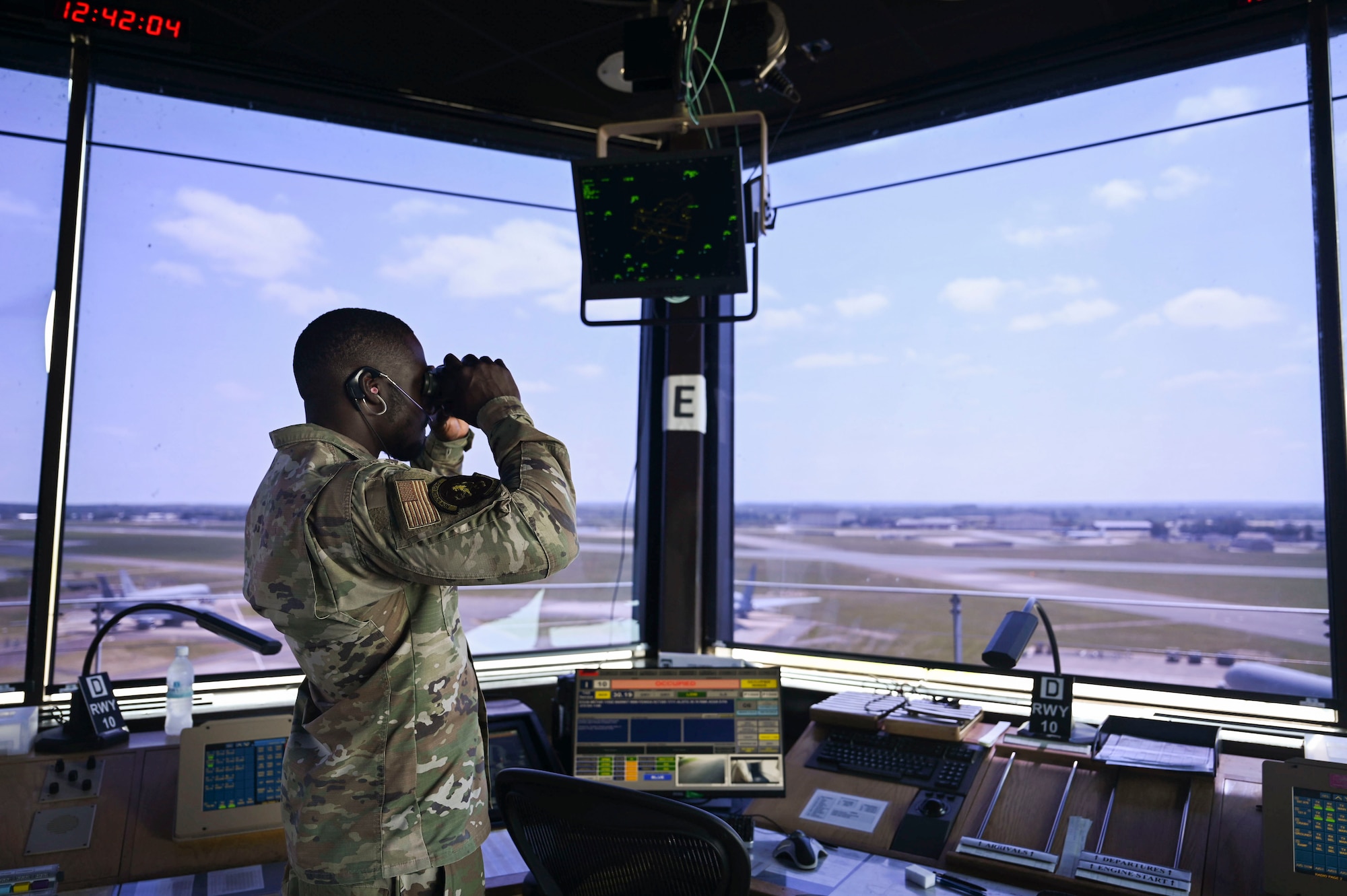 The ever-watching eye of the air traffic controllers from the 100th OSS keeps our skies and aircraft safe.