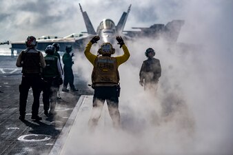 USS Nimitz (CVN 68) conducts flight operations.