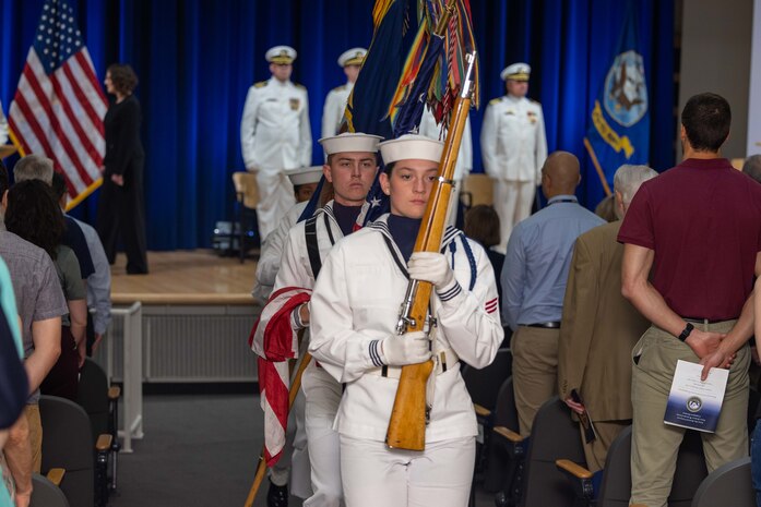 Naval Surface Warfare Center, Carderock Division holds a change of command on May 12, 2023, in Bethesda, Md., where Capt. Matthew Tardy relieved Capt. Todd E. Hutchison as commanding officer after three years of service to Carderock. (U.S. Navy photo by Aaron Thomas)