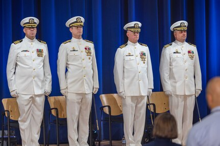 Naval Surface Warfare Center, Carderock Division holds a change of command on May 12, 2023, in Bethesda, Md., where Capt. Matthew Tardy relieved Capt. Todd E. Hutchison as commanding officer after three years of service to Carderock. (U.S. Navy photo by Aaron Thomas)