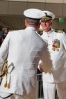 Naval Surface Warfare Center, Carderock Division holds a change of command on May 12, 2023, in Bethesda, Md., where Capt. Matthew Tardy relieved Capt. Todd E. Hutchison as commanding officer after three years of service to Carderock. (U.S. Navy photo by Devin Pisner)