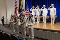 Naval Surface Warfare Center, Carderock Division holds a change of command on May 12, 2023, in Bethesda, Md., where Capt. Matthew Tardy relieved Capt. Todd E. Hutchison as commanding officer after three years of service to Carderock. (U.S. Navy photo by Devin Pisner)