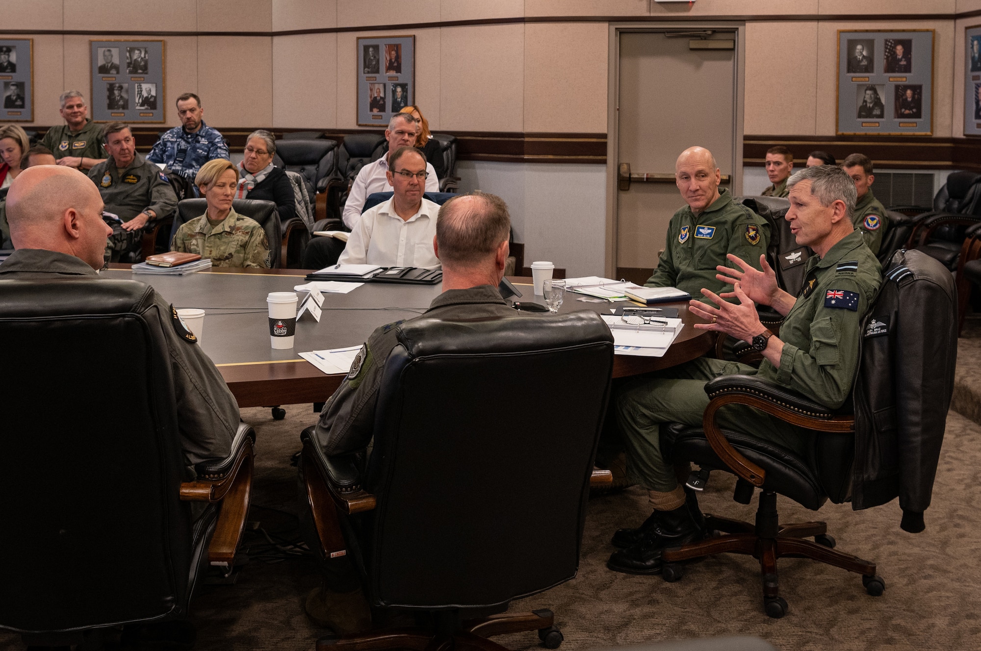 .S. and Royal Australian Air Force service members came together to discuss challenges and posture for the future during this year’s iteration of the Air Senior National Representatives forum at Joint Base Elmendorf-Richardson, May 15-17.