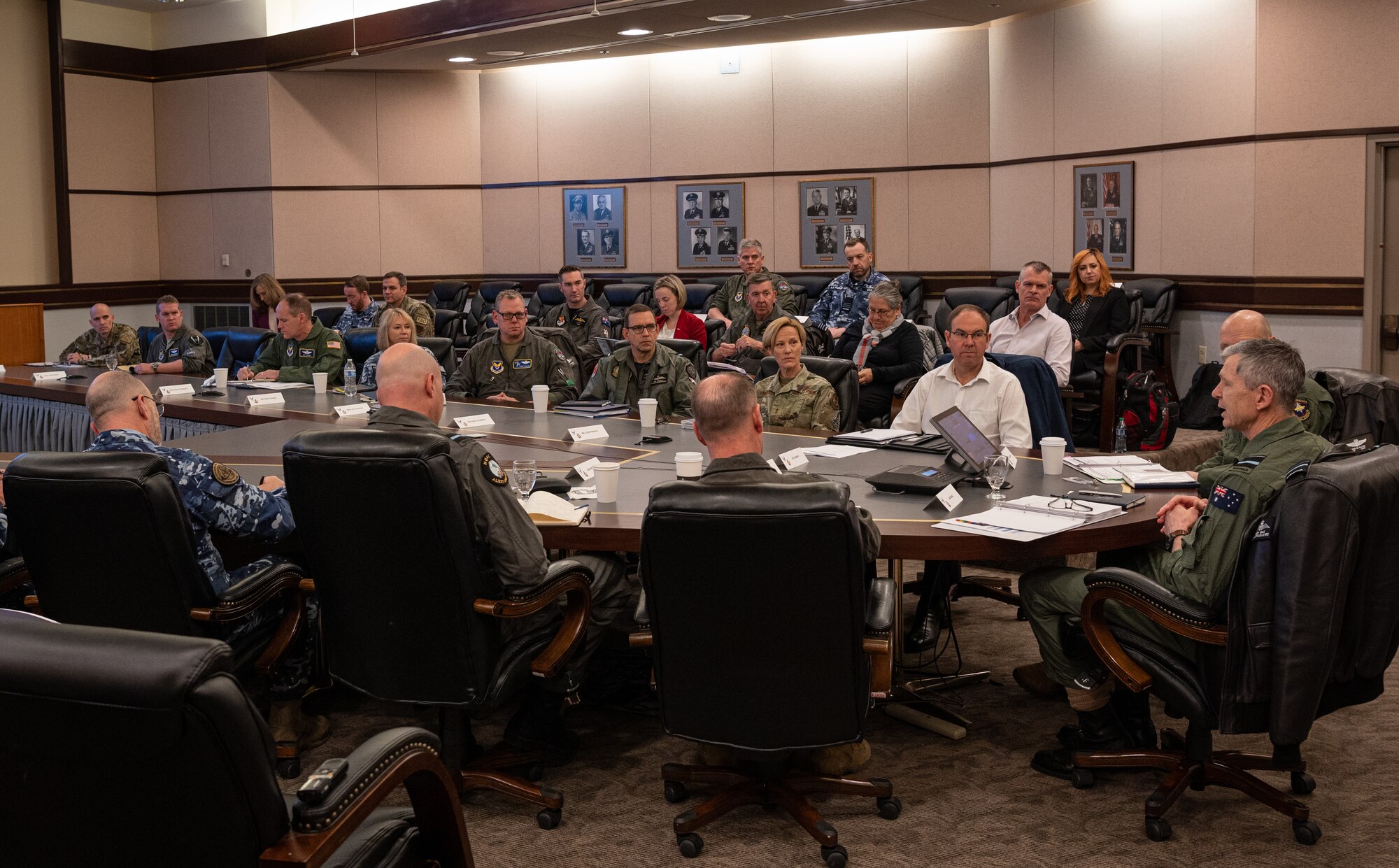 .S. and Royal Australian Air Force service members came together to discuss challenges and posture for the future during this year’s iteration of the Air Senior National Representatives forum at Joint Base Elmendorf-Richardson, May 15-17.