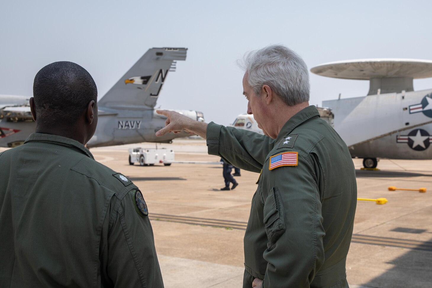 Adm. Meier speaks with Sailors