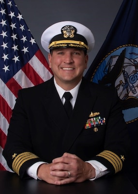 230608-N-N0443-3005 SAN DIEGO (June 8, 2023) Official portrait of Capt. Chad Trubilla. (U.S. Navy photo)