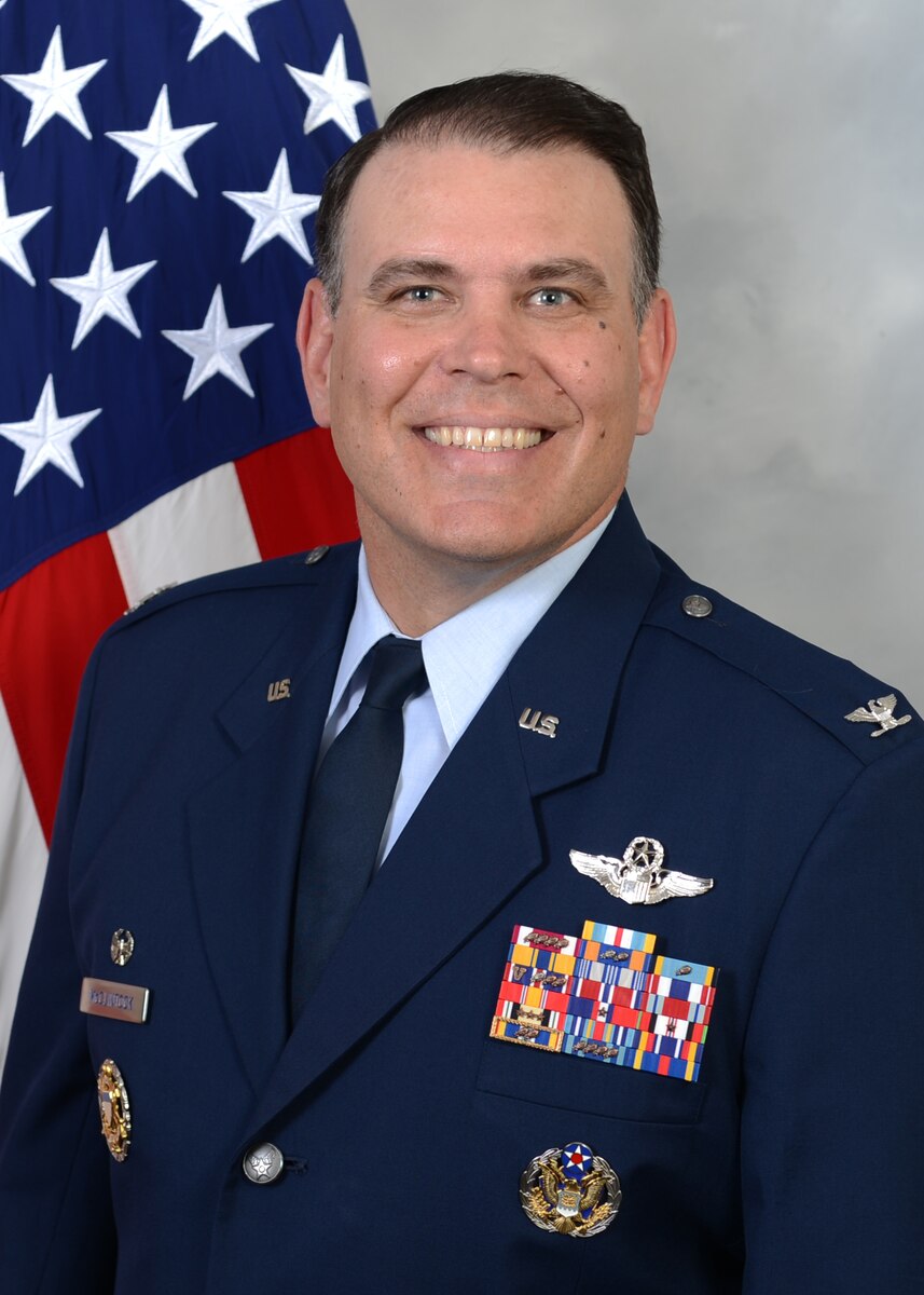 U.S. Air Force Col. Patrick McClintock, commander, 62d Operations Group, Joint Base Lewis-McChord, Washington.