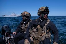 U.S. Marines from Golf Company embarked aboard the British Royal Navy’s amphibious assault ship HMS Albion (L14) as part of exercise Baltic Operations 2023 (BALTOPS 23) in Tallinn, Estonia, on June 1 to work alongside Royal Marines throughout the two-week exercise. Additionally, Marine Regiments from Poland, Lithuania, and Italy conducted amphibious operations in Lithuania. BALTOPS 23 is the premier maritime-focused exercise in the Baltic region. The exercise led by U.S. Naval Forces Europe-Africa and executed by Naval Striking and Support Forces NATO provides a unique training opportunity to strengthen the combined response capability critical to preserving the freedom of navigation and security in the Baltic Sea.