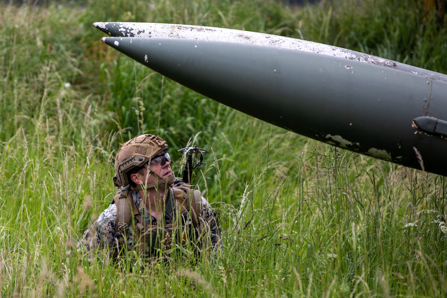 U.S.led NATO explosive ordnance disposal task unit demonstrates