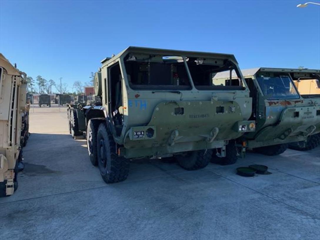 Large military truck